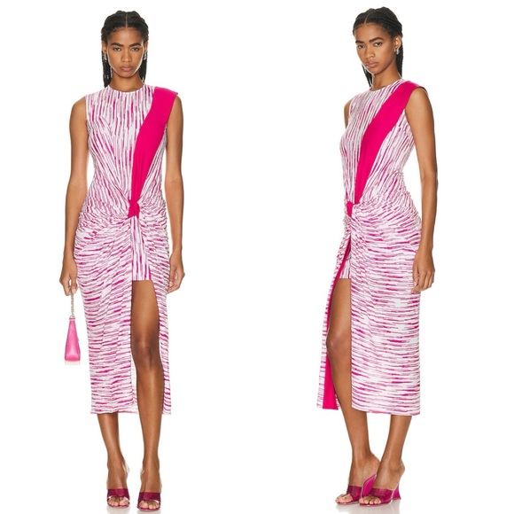 Missoni Dresses & Skirts - Missoni pink space dyed knot front midi dress